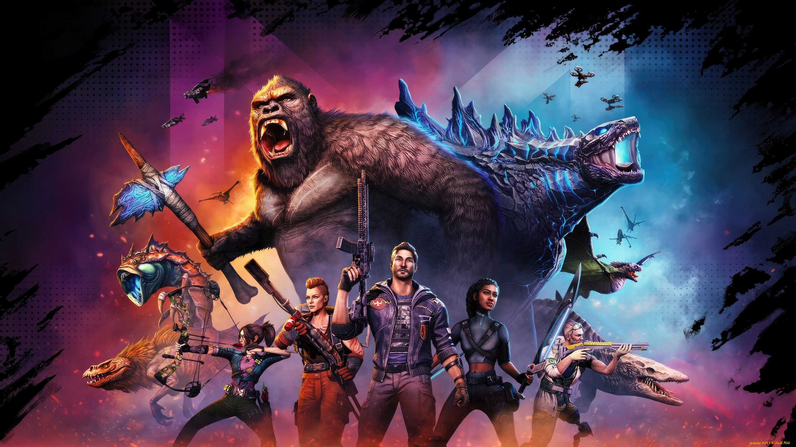 godzilla x kong,  titan chasers , 2024,  , ---, godzilla, x, kong, titan, chasers, hunted, cow, studios, tilting, point, llc, ios, android, pc